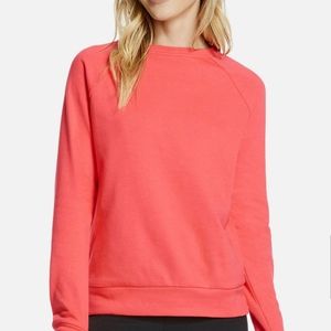 Fabletics Pink Ginger Open Back Crossover Pullover